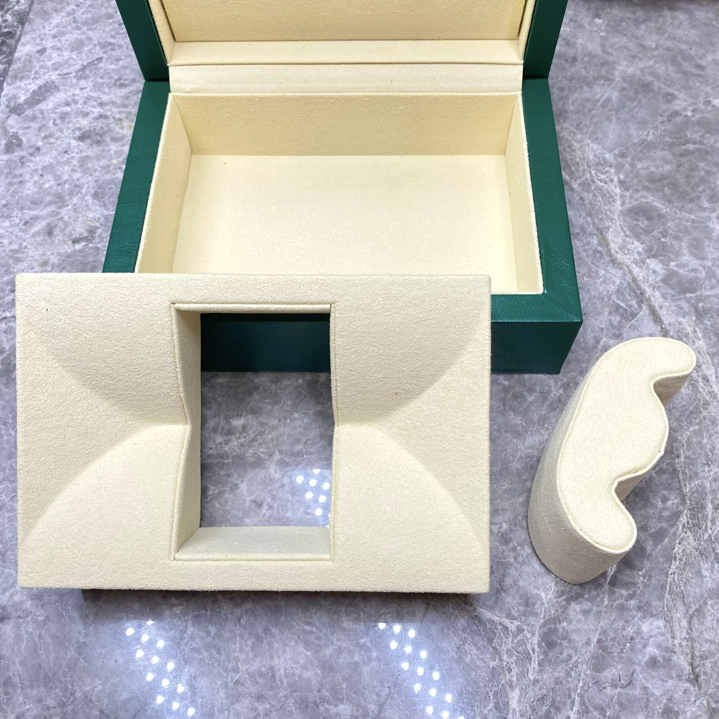 Factory Supplier Green with Original Wooden Watch Box Luxury Brand with Papers Card Can Customization AAA Watche Storage Box