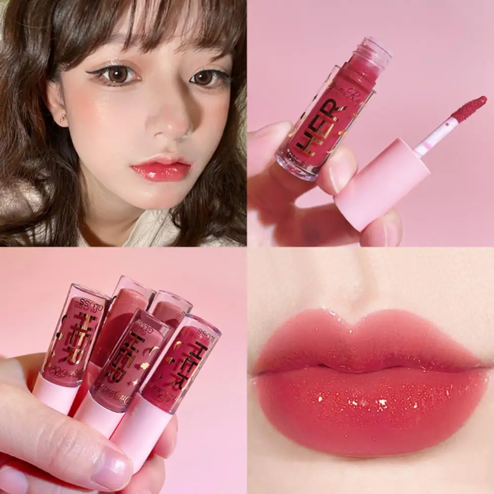 

New Mirror Lipstick Moisturizing Sexy Lips Plumper Long Lasting Shiny Lip Gloss Lip Tint Makeup Jelly Lip Glaze Shimmer Cosmetic