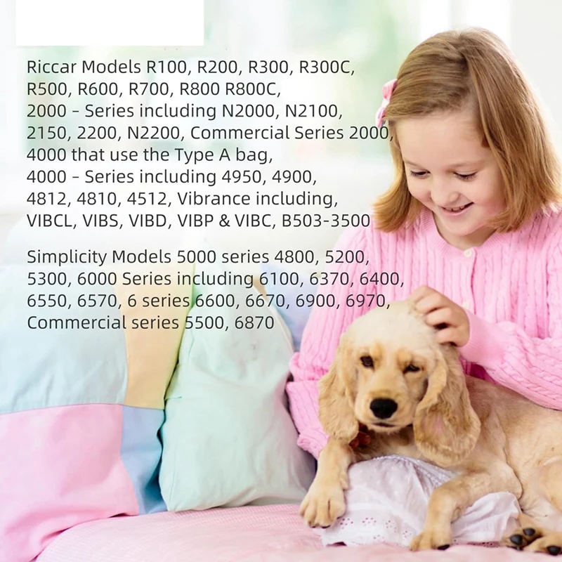 6 шт. подходит для Riccar 2000 4000 Simplicity Type A серии запчасти пылесоса комплект