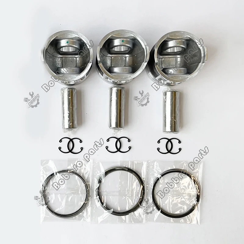 

3TNE68 Piston 119265-22601 Ring 119265-22500 For Yanmar Engine Fit Excavator 13SR SK16MSR John Deere Gator HPX Combine GV17 KE14