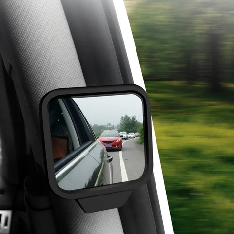 Мини-зеркало заднего сиденья автомобиля, регулируемое Автомобильное Зеркало, широкоугольное зеркало для слепых зон, зеркало заднего вида выпуклое