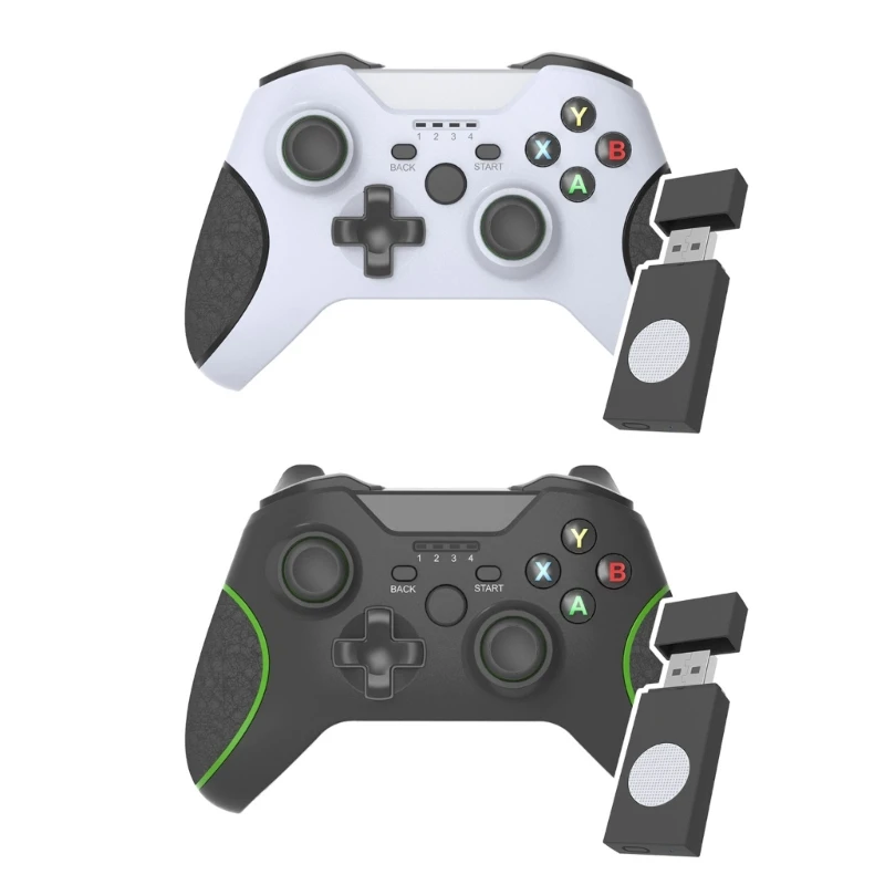 

2.4G Wireless Gamepad Built in Battery Double Vibration Gaming Controller for Series X Game Console with 3.5mm Port