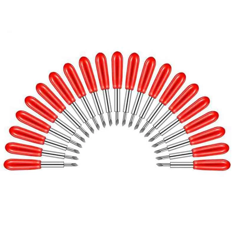 25Pcs 45 Degree for Roland Cutting Plotter Vinyl Cutter Knife Blade High Hardness Tungsten Carbide Machine Tool
