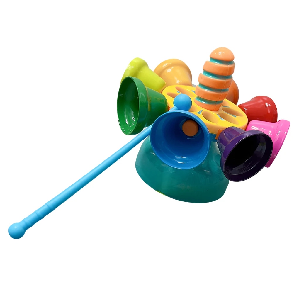 

Colorful Percussion Bell Hand Bells Durable Baby Dazzling Sound Rotating Bell Percussion Instrument Kids Child