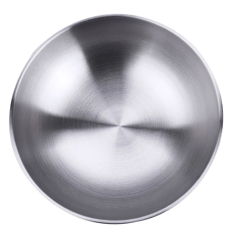 

Bowls Bowl Steel Stainless Soup Metal Mixing Serving Rice Cereal Noodle Salad Fruit Insulated Ramen Snack Pasta Prep Large