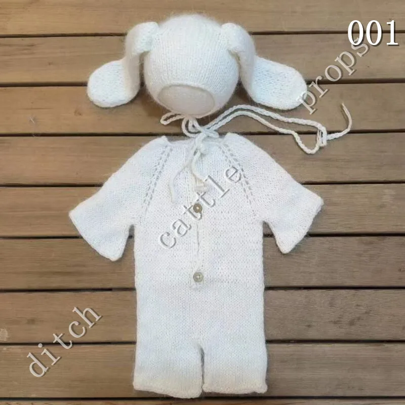 

Newborn photography props, pants, climbing clothes, handmade knitted mink clothing