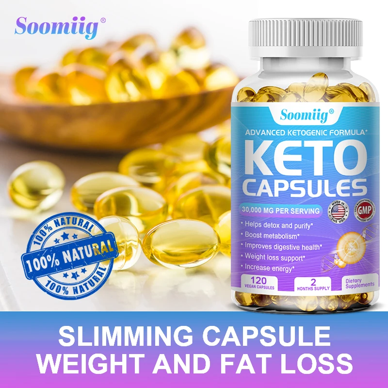 

Fast Weight Loss Pills 100% Organic Keto Detox Capsules Flat Belly Deep Cleanse Detox Provides Energy Fat Burn Weight Loss