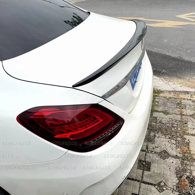 

Задний спойлер багажника из АБС-пластика в стиле AMG для Mercedes W205 C205 C-класса C250 C300 C350 4 двери 2014 2015 2016 2017 2018 2019 2020