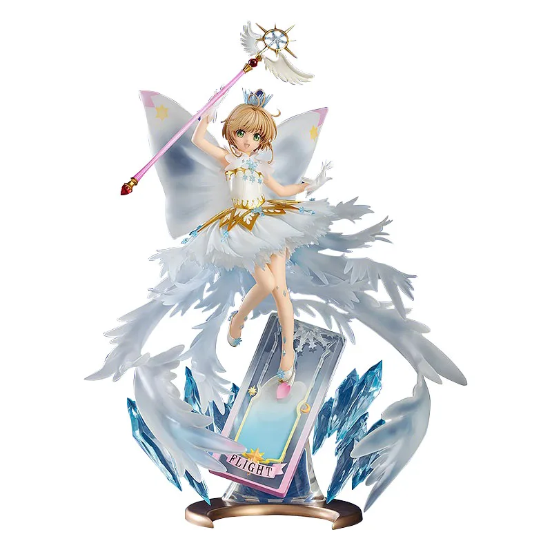 

37CM Anime Figure KINOMOTO SAKURA Clear Card Captor Hello Brand New World Model Dolls Toy Gift Collect Ornaments PVC Material