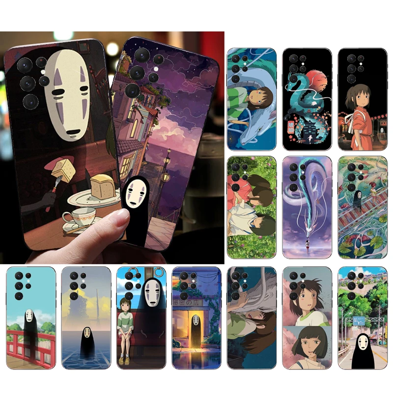 

Spirited away Black no face Phone Case for Samsung Galaxy S23 S22 S21 S20 Ultra S20 S22 S21 S10E S20FE Note 10Plus 20 Ultra