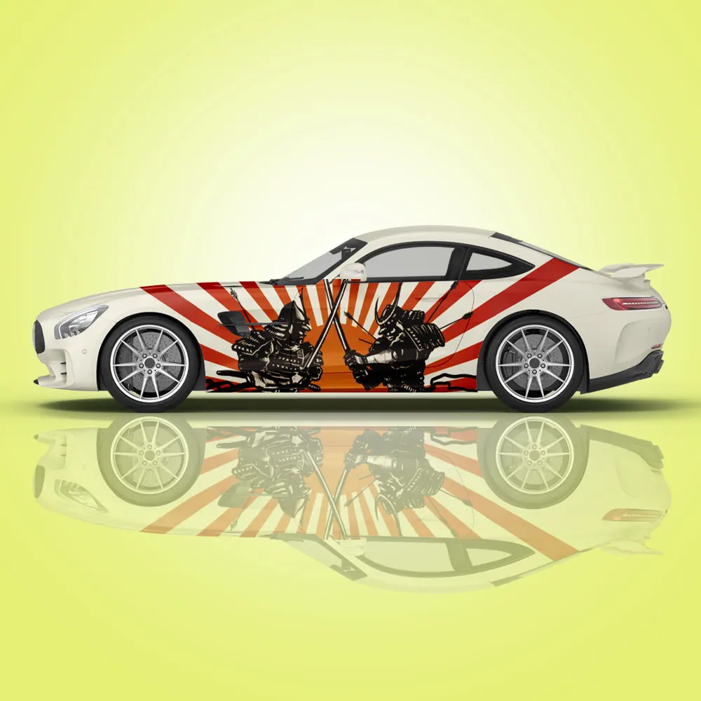 

Samurai Car Side Pack 2 Pieces Car Paint Decals, Vinyl Stickers, Racing Stripes, Design, Die Cut, Graphics Custom