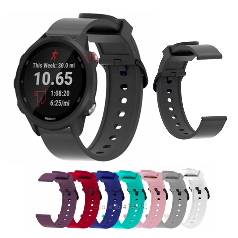 

Ремешок для часов Garmin 245, силиконовый браслет для Forerunner 245M 645, Vivoactive3, Vivomove, браслет для часов 20 мм