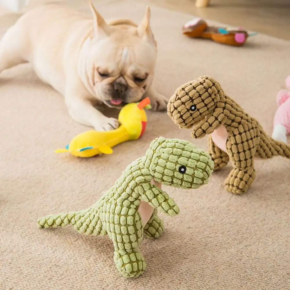 

Durability Cat Pet Supplies Grinding Tooth Dog Chew Toys Dinosaur Molars Toothbrush Bite Toy