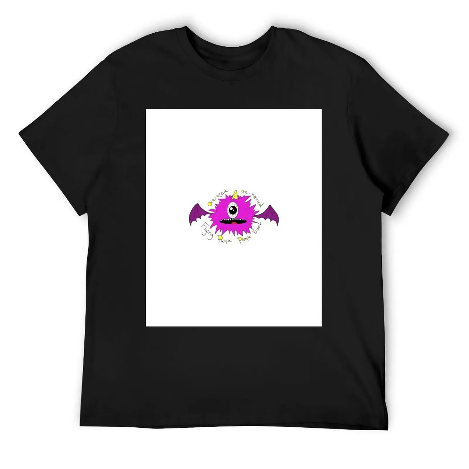 Футболка Flying Purple People Eater корейская мода аниме таможенный дизайн ваши собственные