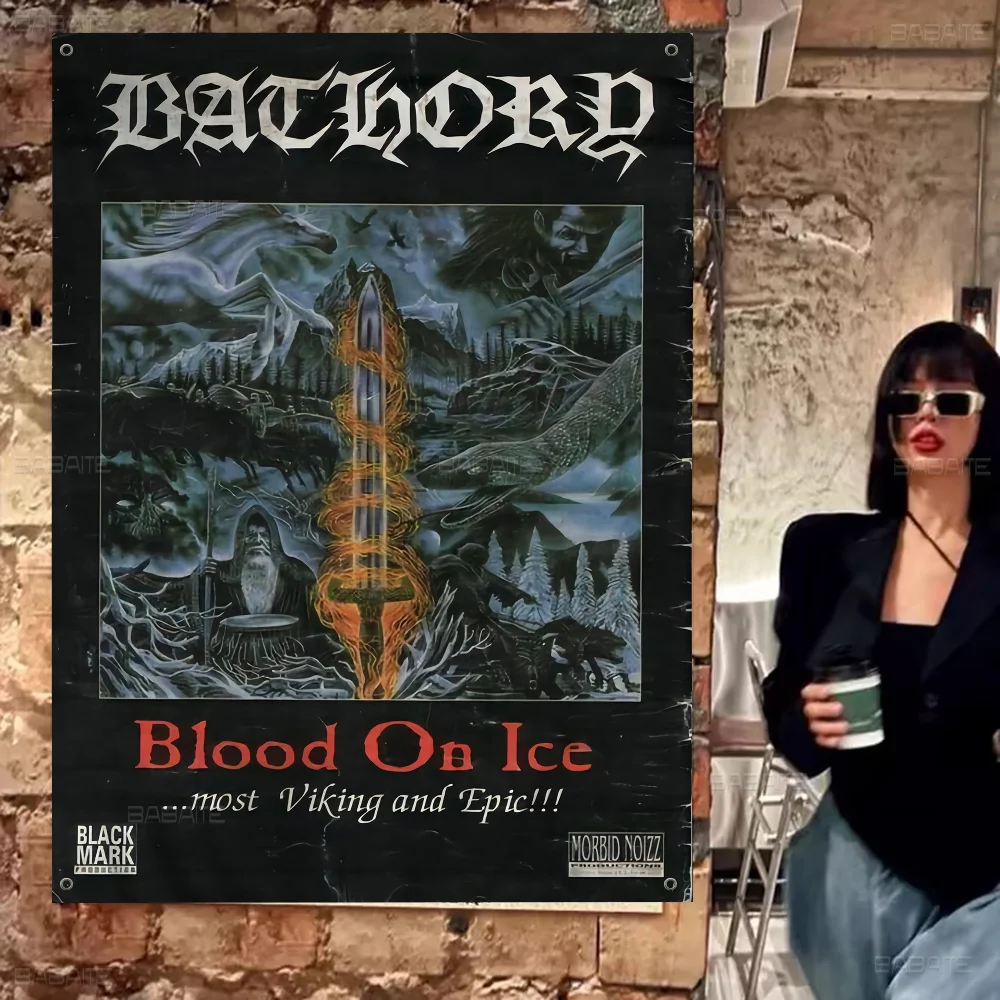 Bathory Quorthon Ретро Хэви-метал Музыкальная Группа Певица Креативный Узор Подвесной