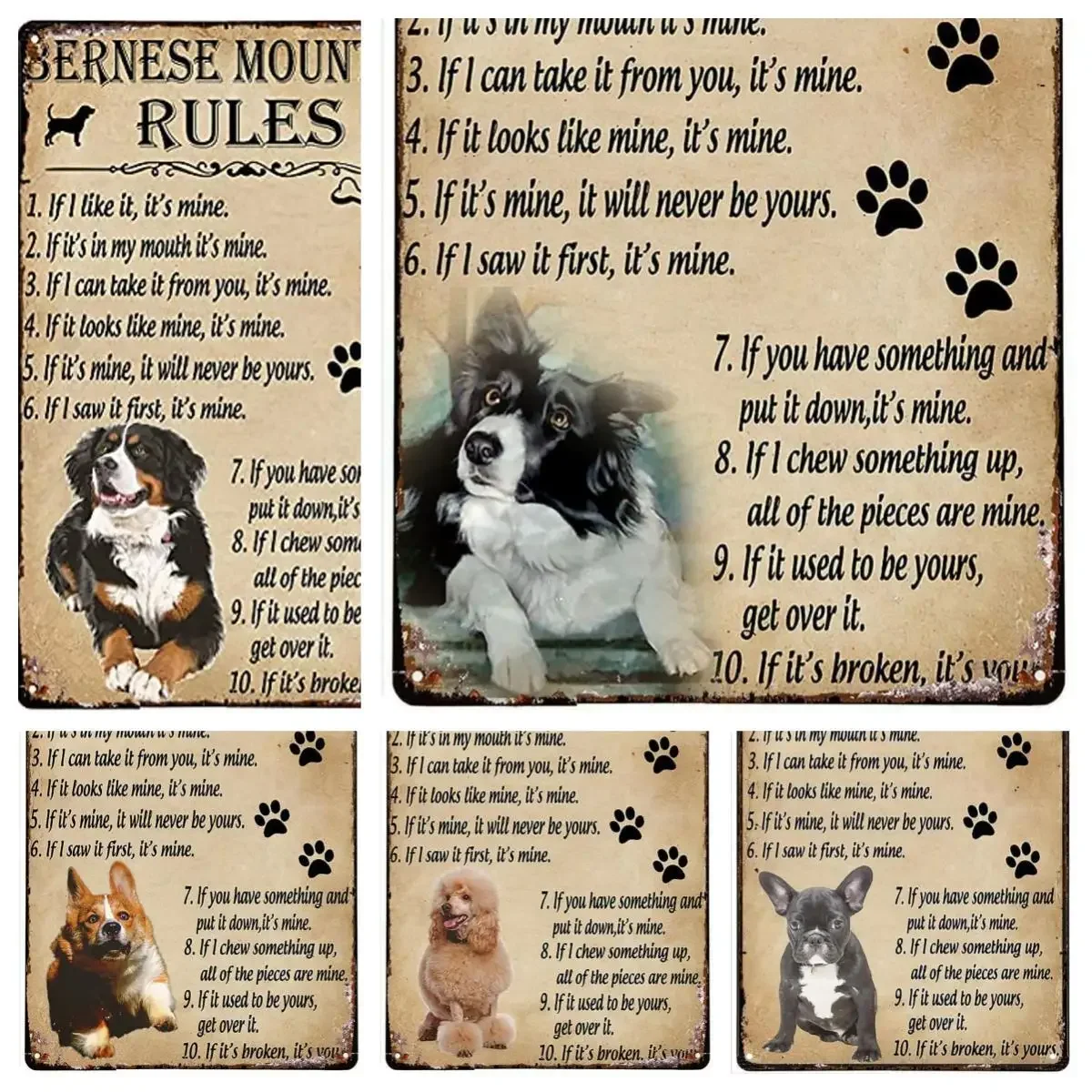 Античное металлическое железное украшение для стен интересные правила Ddog: