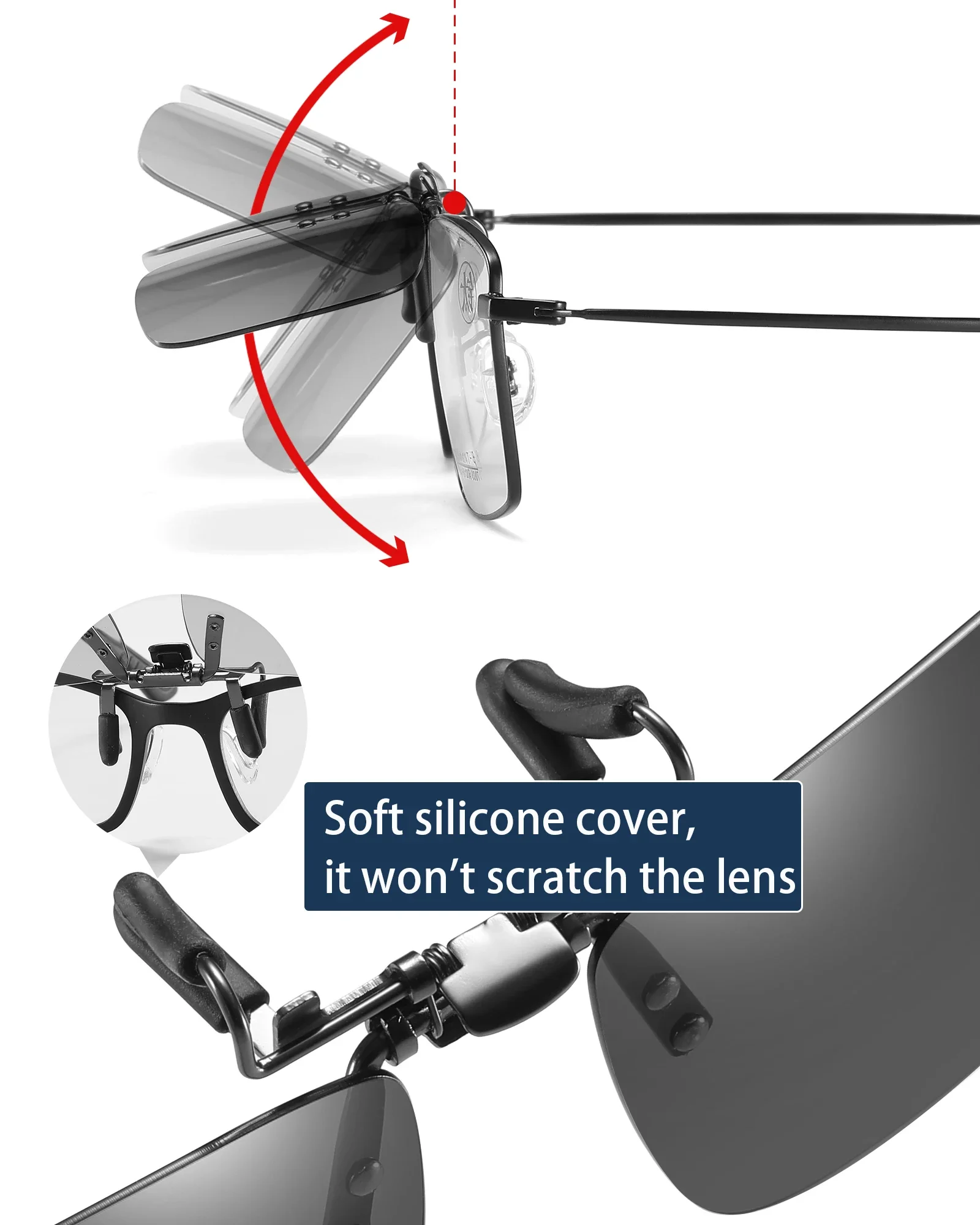 Veithdia Поляризационные Солнцезащитные Очки Uv400 Унисекс Для Рыбалки С Зажимом Без