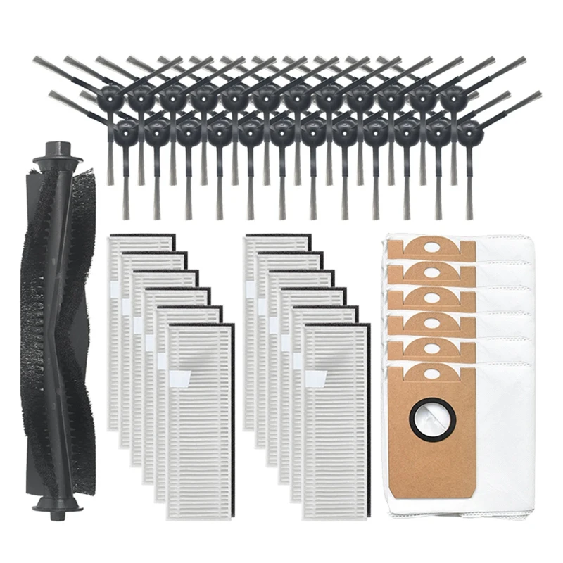 

Main Side Brush Filter And Dust Bag Replacement Accessories For Proscenic M8 Pro Robotic Vacuum Cleaner