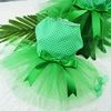 Wedding Dog Dresses Green Tulle Skirts For Small Dogs Sweet Bowknot Skirt Summer Tutu Dress Dog Clothes for Chihuahua Apparel 5