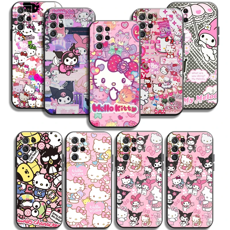 

Kuromi Hello Kitty Phone Cases For Samsung Galaxy A31 A32 A51 A71 A52 A72 4G 5G A11 A21S A20 A22 4G Cases Carcasa Funda