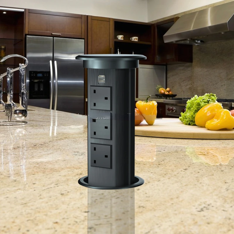 

wireless charger UK electrical pop up plug socket with double USB