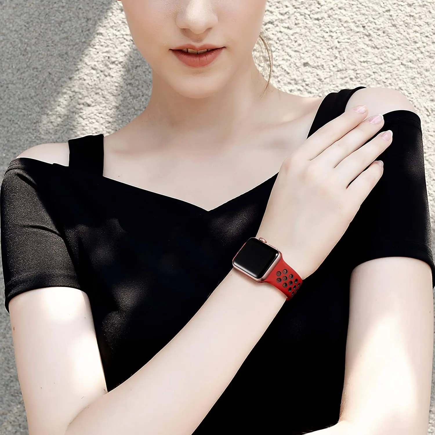 Stylish 49 44mm Silicone Strap Apple Series 7 8 Smartwatch X8 XS8 Max Breathable smartwatch Wrist Strap T500 Plus X6 I7