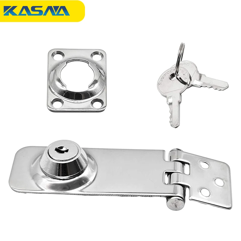 

Marine Stainless Steel Safety Lock With 2 Keys For Marine Cabinets Boxs Doors,Stainless Steel Lock Side Box Tool Case Lock