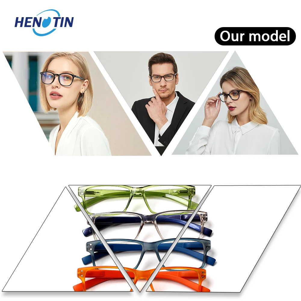 Очки для чтения женщин и мужчин пружинные петли квадратная диоптрийная лупа очки