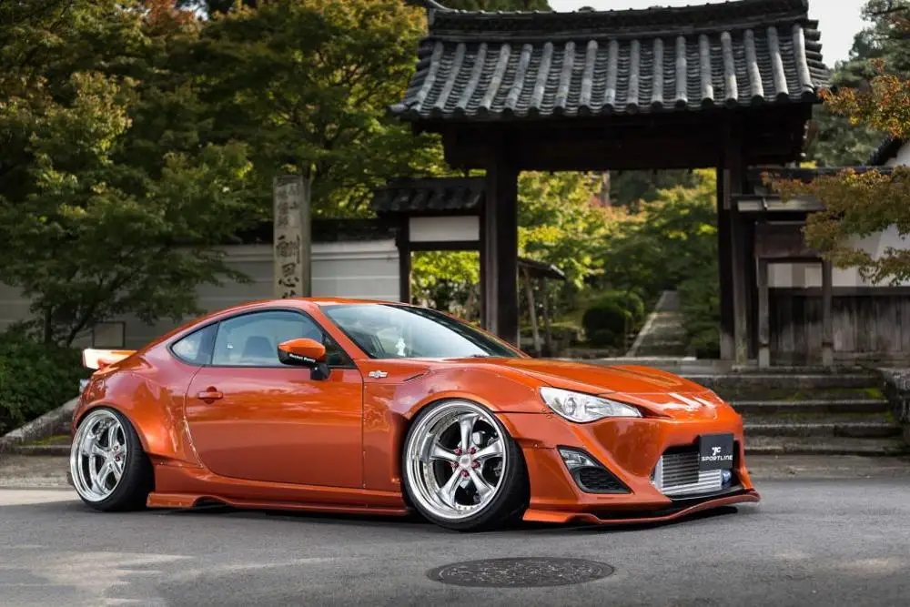 Боковые юбки для автомобиля Комплект боди Subaru BRZ Toyota FT86 GT86 2013-2020 боковые фартук