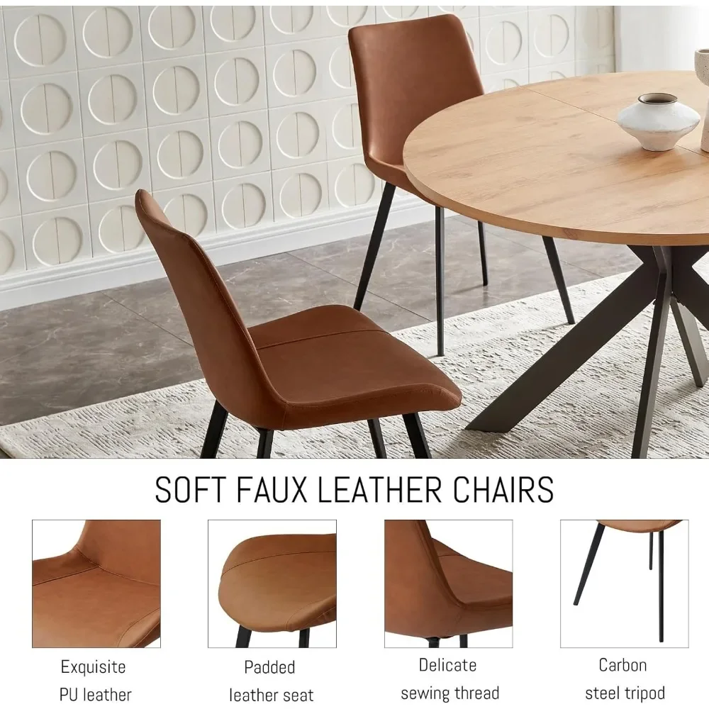 Набор круглых обеденных столов 46 4–47 дюйма современный круглый обеденный стол