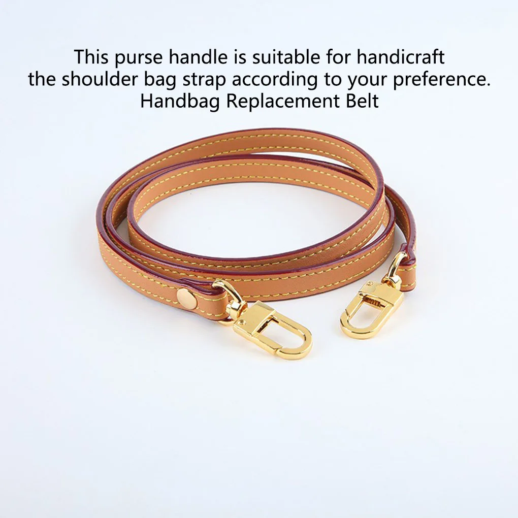 

Leather Crossbody Bag Shoulder Strap DIY Handle with Buckles Handbag Belts