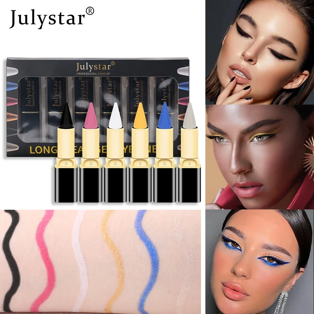 6 шт./кор. водостойкая подводка для глаз кремовая матовая быстросохнущая