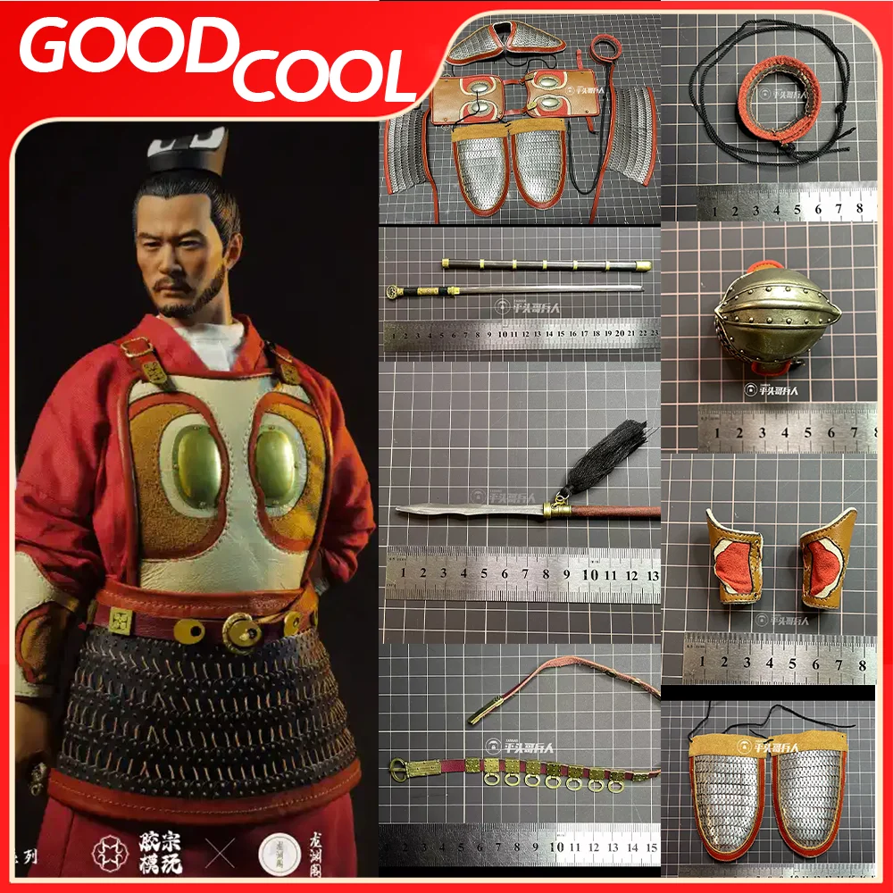 JZMW-007 1/6 масштаб мужской солдат Хан Циньху шлем нагрудник меховая шуба верхняя