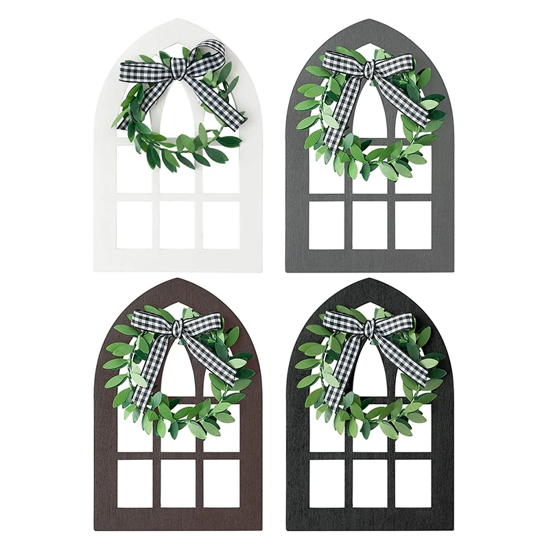 

4 шт., деревянные стеллажи для окна в деревенском стиле