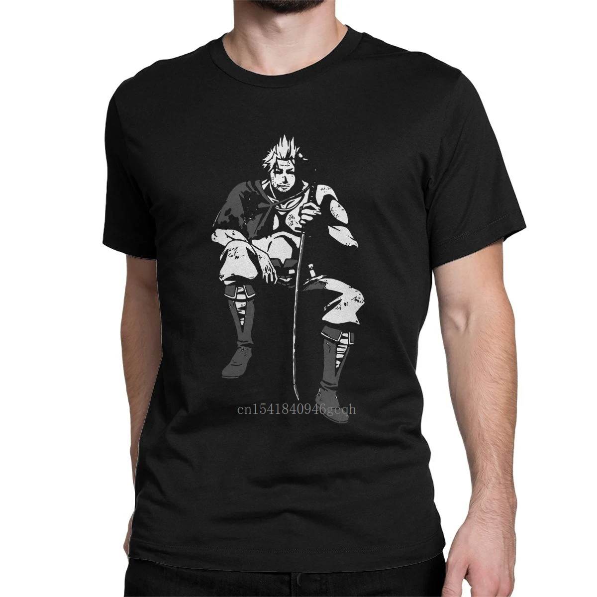 

Anime Badasses Yami Sukehiro Black Clover T Shirts Men Cotton Vintage T-Shirts O Neck Anime Japan Tee Shirt Clothes Plus Size