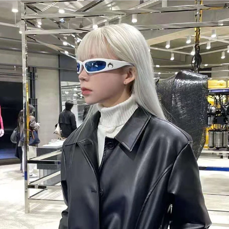 

Новинка 2022 прямоугольные солнцезащитные очки для женщин и мужчин винтажные уличные очки спортивные солнцезащитные очки в стиле хип-хоп пан...