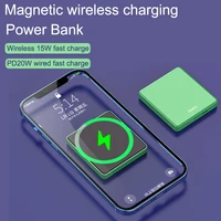 magnetic wireless charging for iphone 13 12 pro max airpods 10000mah power bank fast inductive charger phone external battery