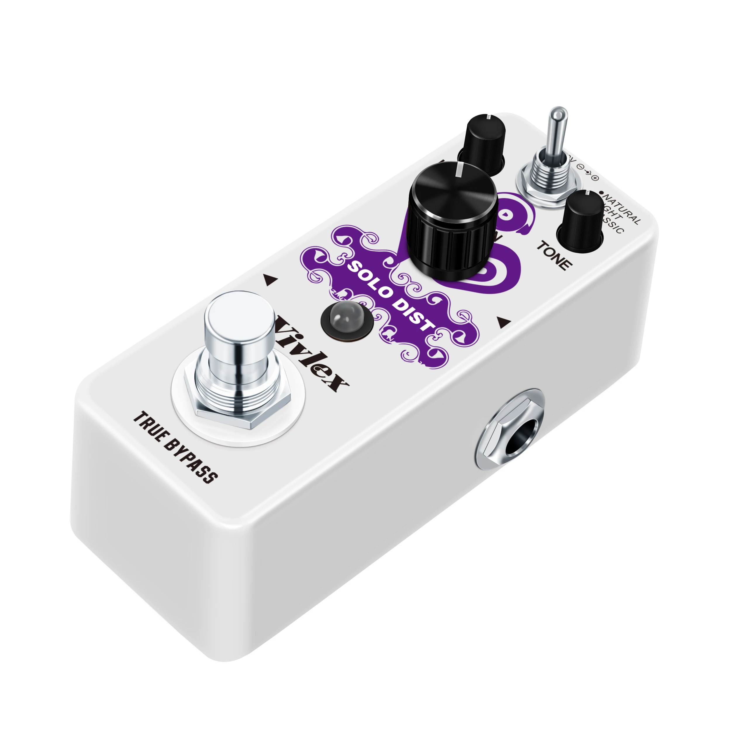 Vivlex LEF-301B Guitar Distortion Pedal Solo Dist Effect Pedals For Guitarist High Gain Distortions Pedals Natural Tight Classic