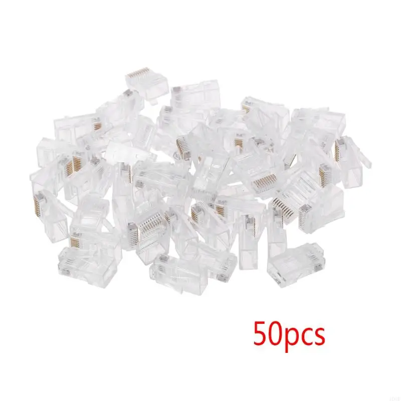 103f 50pcs 10p10c RJ45 RJ48 RJ50 CAT5E UTP Ethernet Swint Модульная кристаллическая заглушка 10-контактный