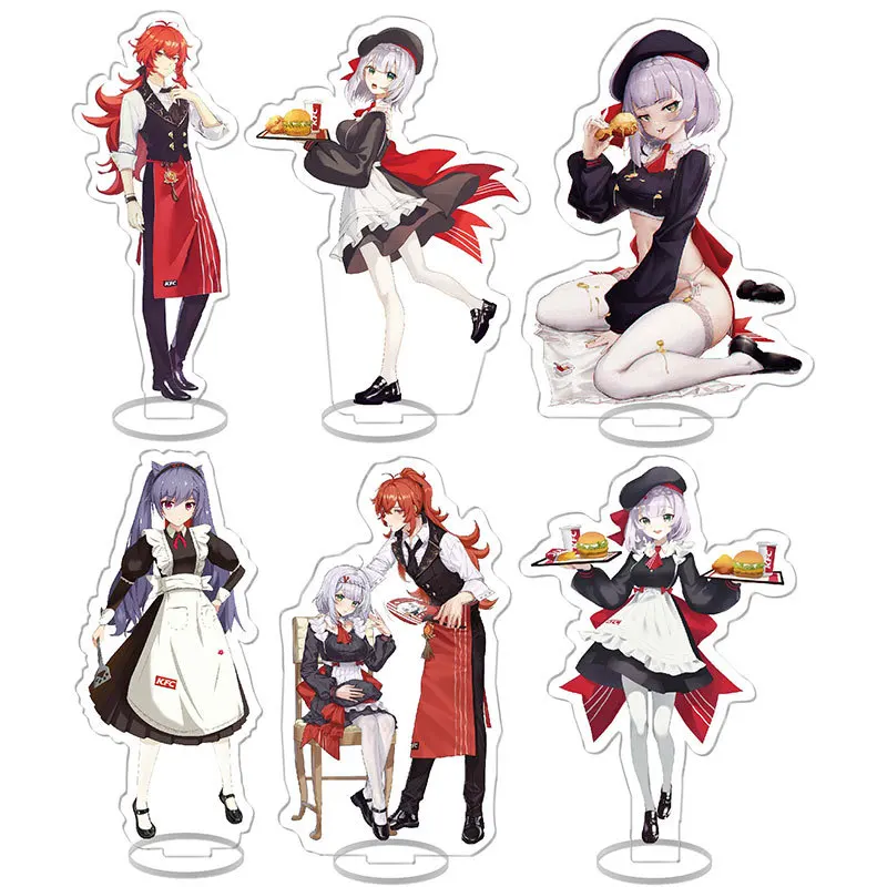 

Genshin Impact Stand Acrylic Game Figure Xiao Hutao Raiden Shogun Zhongli Cosplay Model Plate Desk Decor Fans Collection Prop