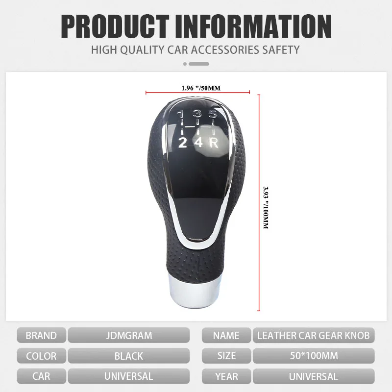 Из искусственной кожи ручной 5-скоростной Универсальный рычаг переключения