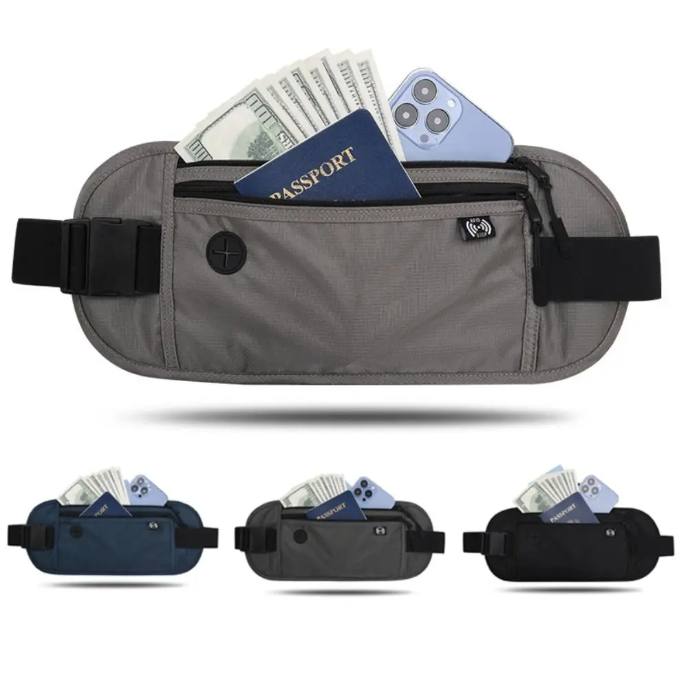 

Invisible Travel Waist Pack Pouch for Passport Money Belt Bag Hidden Security Wallet Outdoor Sports Jogging Chest Pack Waist Bag