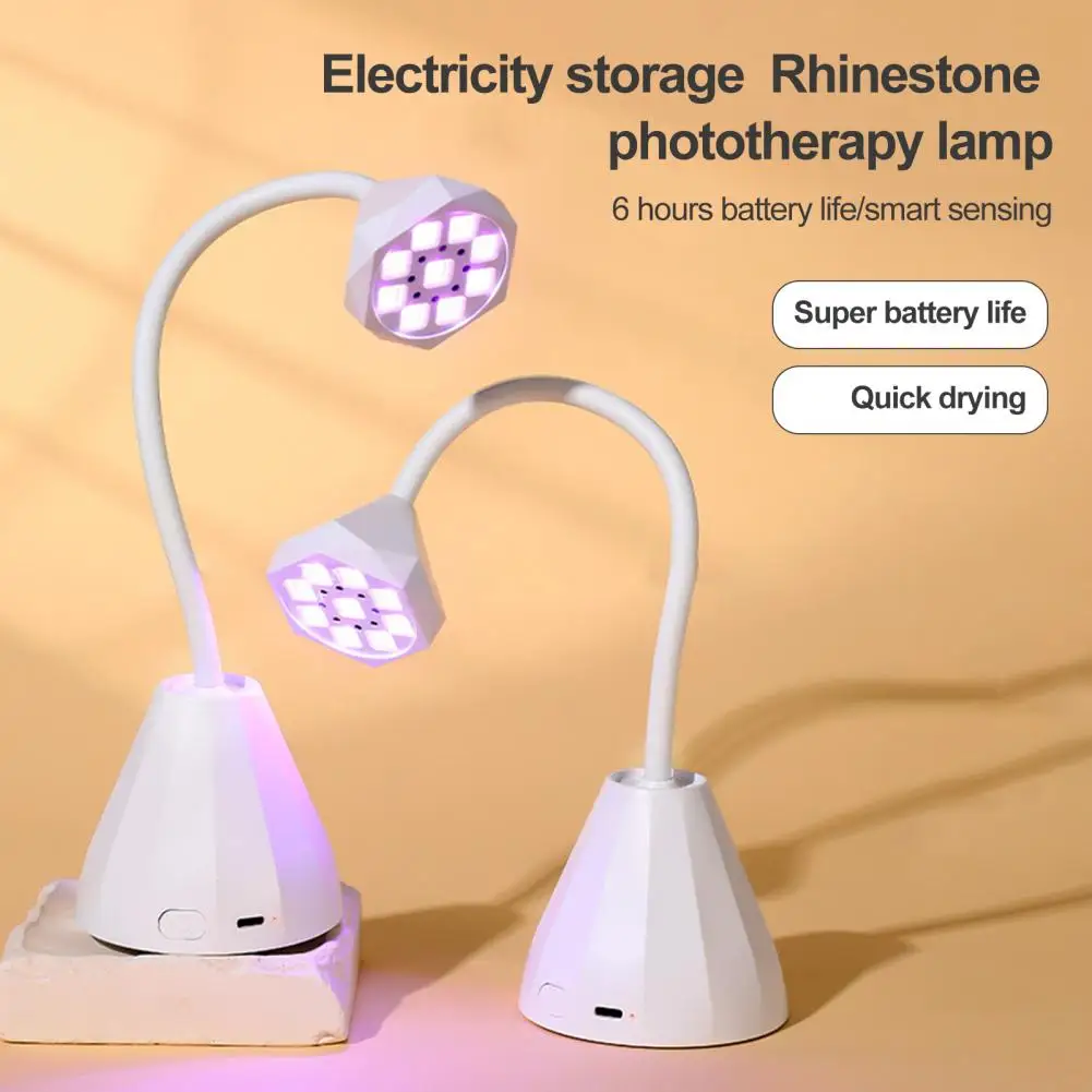 Лампа для ногтей со шлангом на гибкой стойке лампа с регулируемым углом