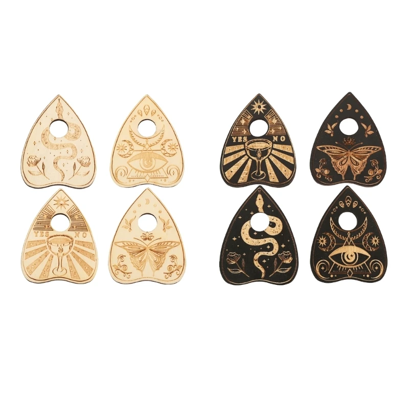 

4 Pcs Cute Animal Energy Stone Base Heart-shaped Crystal Ball-Wooden Base Decor