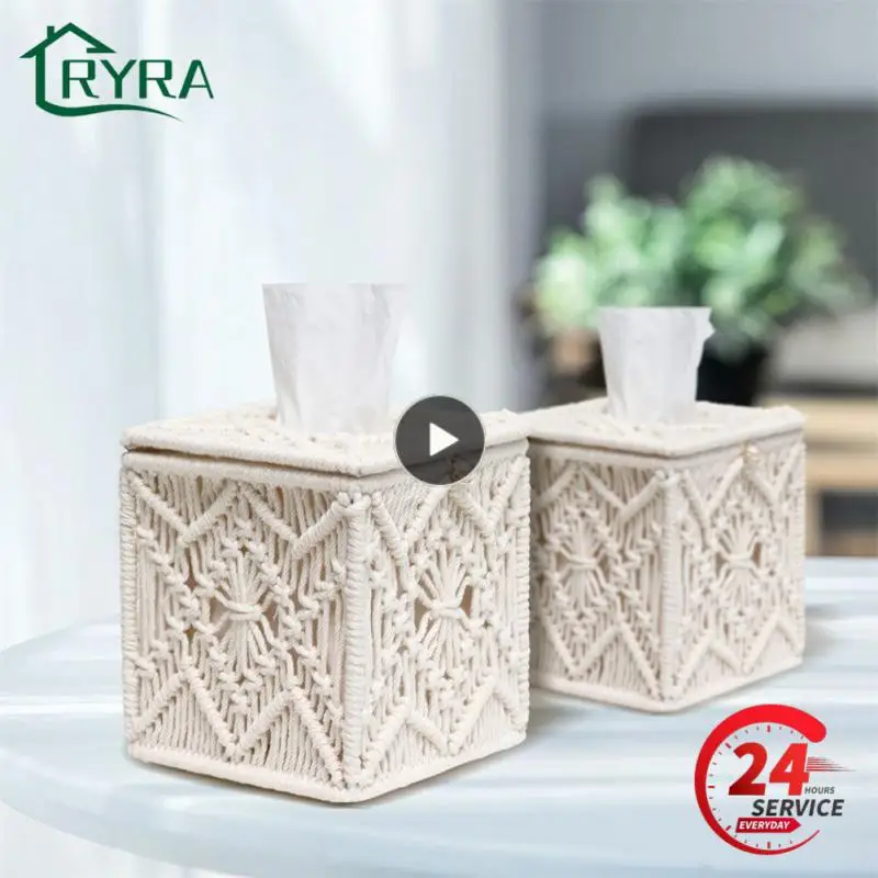

Convenient Napkin Storage Box Tissue Box Square Papers Organizer Toilet Paper Container Car Tissue Boxes Napkin Holders