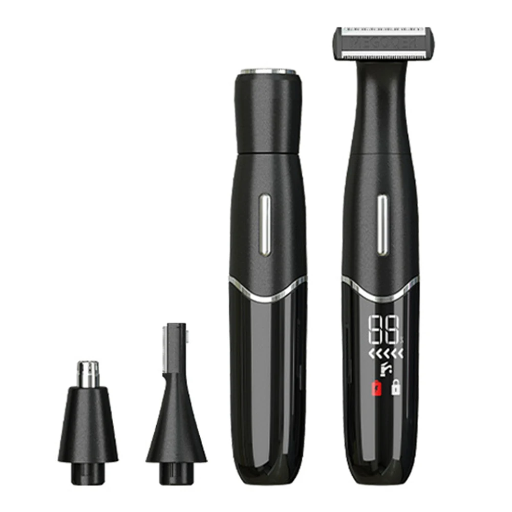 Men Bikini Line Sensitive Razor Balls Eggs Pubic Hair Shaving Trimmer Face Beard Clipper
