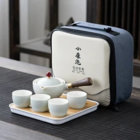 portable lazy kung fu tea set tea cup teapot 360 automatic spinning creative tea making teaware sets chinese tea ceremony gift