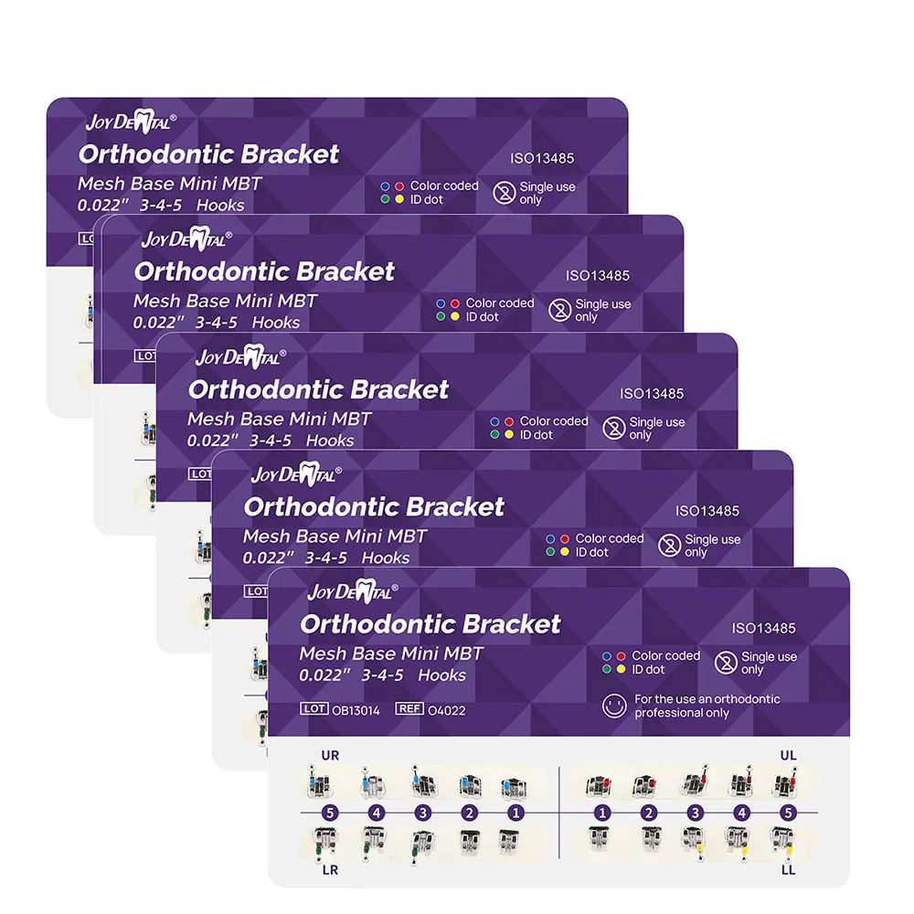 Стоматологические брекеты ортодонтические сетчатая основа мини-Roth/MBT022/018 слот с