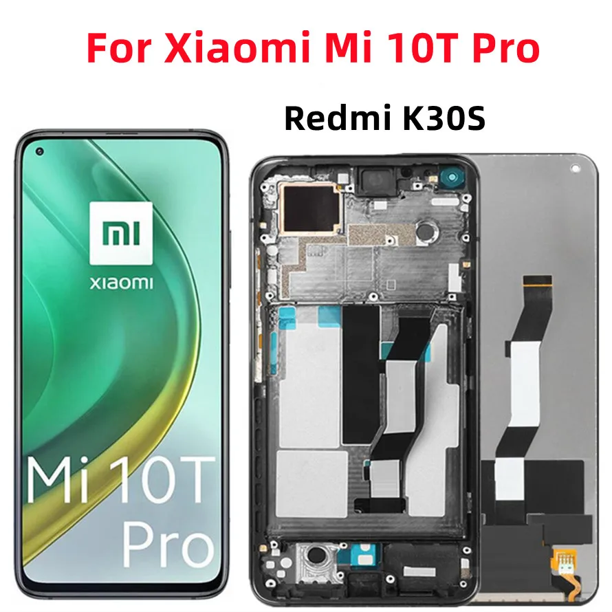 ЖК-дисплей 6,67 дюйма для Redmi K30S/Xiaomi Mi 10T Pro 5G LCD M2007J3, ЖК-дисплей с сенсорным экраном и дигитайзером в сборе