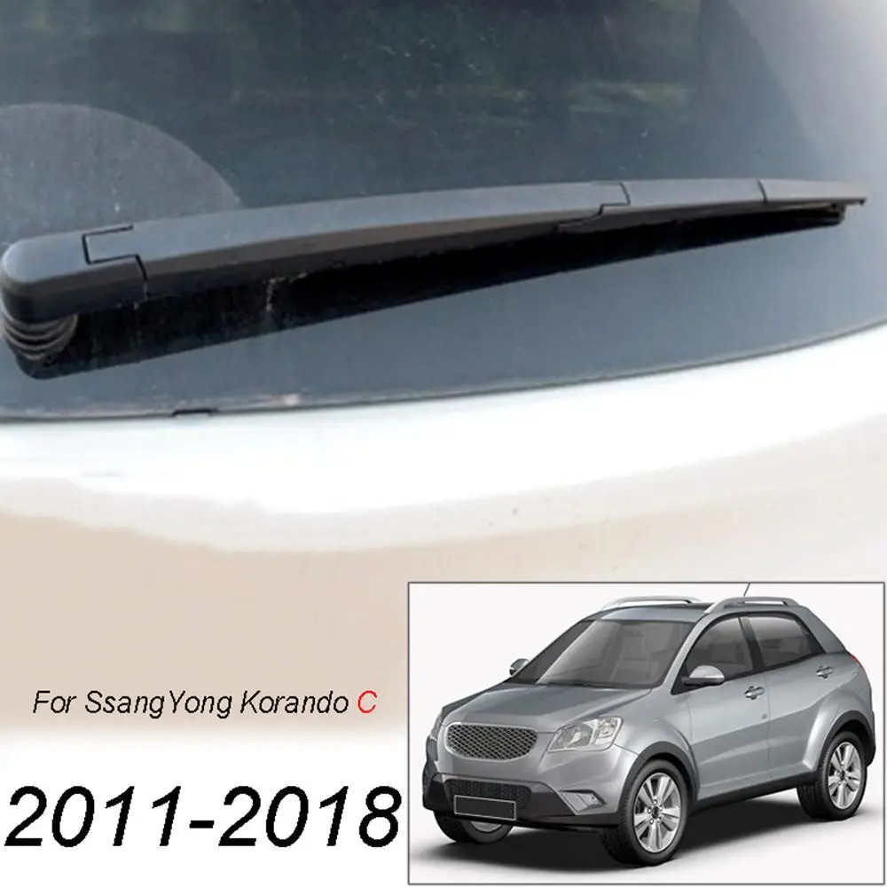 

adohon 14" Tailgate Rear Windscreen Wiper Arm Blade Set For SsangYong New Actyon 2011 2012 2013 2014 2015 2016 2017 2018